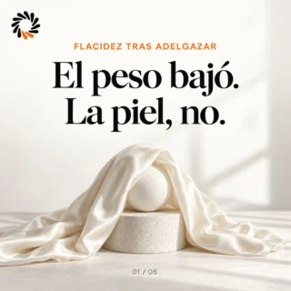 Publicación de Instagram: EL PESO BAJÓ. LA PIEL, NO ⚡
